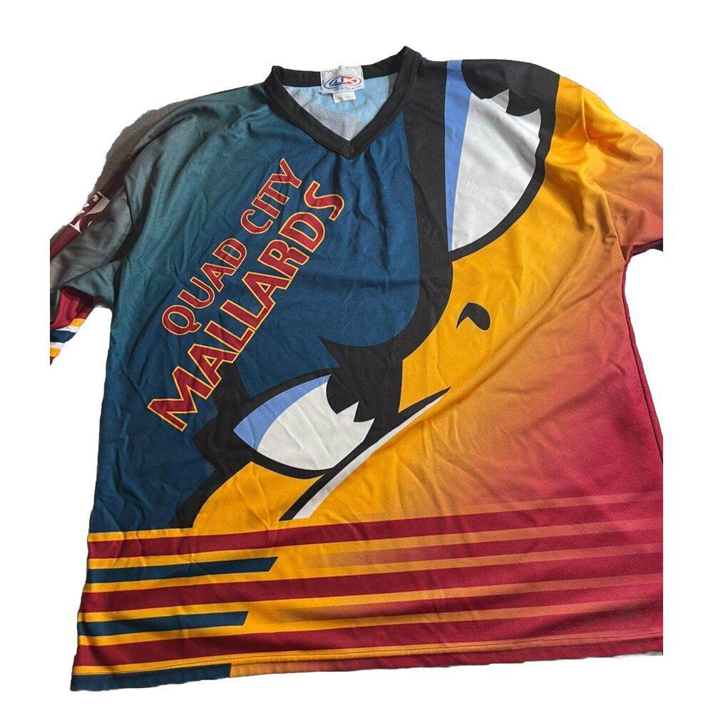 Quad City Mallards UHL Hockey Jersey AK Men's‎ XXXL Special Edition Warm Up